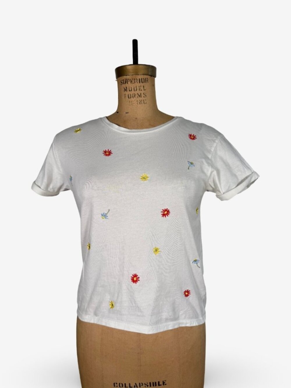 United Colors of Benetton Flower Embroidered T-Shirt